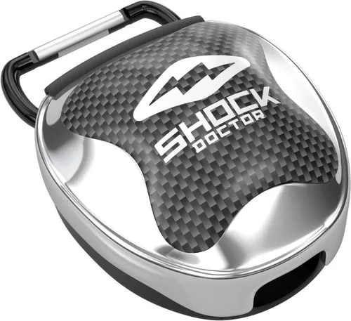 Vista 15 de Shock Doctor Funda protectora bucal, ventilada, almacenamiento universal para protector bucal, tamaños para adultos y jóvenes