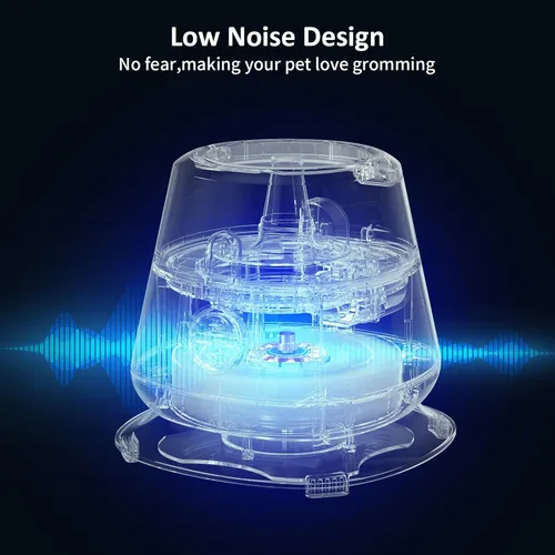 Vista 5 de Aspiradora de aseo de mascotas, aspiradora de pelo de mascotas con 5 herramientas de aseo de mascotas, utiliza una entrada de aire cónica de 360