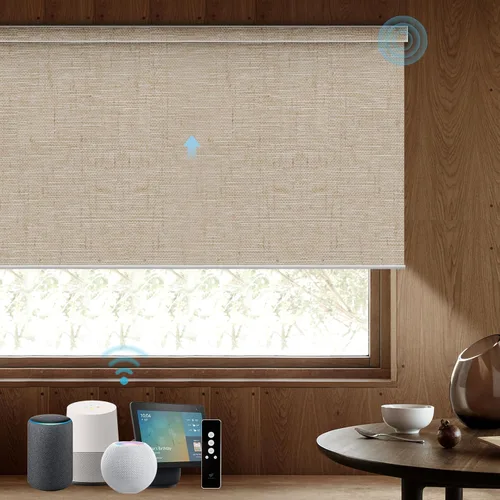 Vista 35 de SmartWings Persianas Motorizadas con Sombras para Ventana Control Remoto Funciona con Thread Apple Homekit Z-Wave Alexa 100% Blackout de Doble Cara