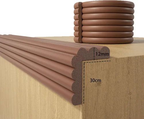 Vista 19 de Protector de esquina de pared a prueba de bebés, protector de borde de esquina, 6.56 pies Thinken protectores de esquinas suaves precintados