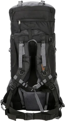 Vista 3 de Mochilas de marco interno 80L con cubierta de lluvia Mochila de senderismo al aire libre Bolsa de trekking impermeable, Negro -, Mochilas Daypack