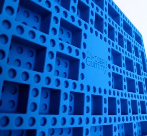 Vista 9 de Bandeja de bloque apilable de silicona con cuentagotas de The Modern Gummy; Úsala para dar forma a gelatina, chocolate, hielo, aperitivos de frutas