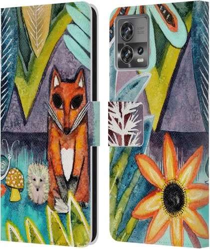 Vista 11 de Head Case Designs Officially Licensed Wyanne Quiet Creative Animals 2 Leather Book Wallet Case Cover Compatible with Motorola Moto Edge 30 Fusion