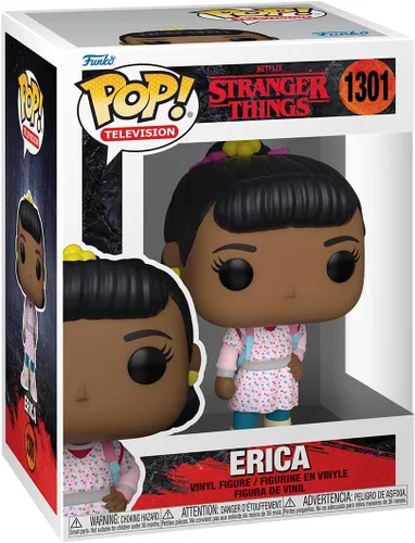 Vista 2 de POP [Stranger Things - Erica Sinclair [Temporada 4] Funko Figura de vinilo (paquete con funda protectora de caja compatible), multicolor, 3.75