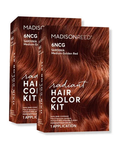 Vista 61 de Madison Reed - Kit de tinte radiante para el cabello, tinte permanente para el cabello, 100 % cobertura de canas, sin amoníaco, rojo Trieste 5NRM