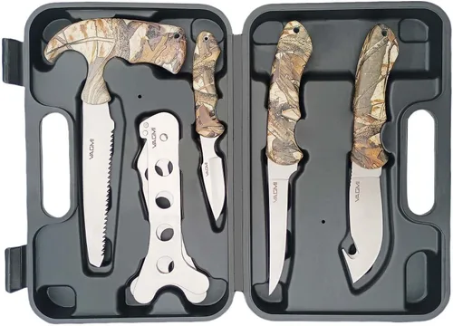 Hunting Knife Set -Hunting Field Dressing Kits Portable Butcher Game Processing Set,Deer Hunting Knife Set and Accessories, Portable Hunting Toolbox