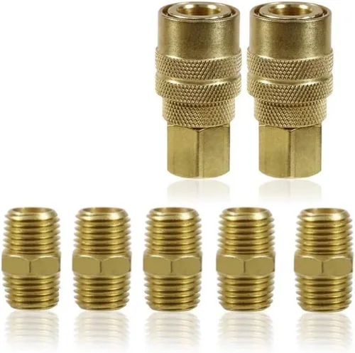 Vista 9 de LE LEMATEC Filtro de aire en línea AI303 con accesorios para herramientas neumáticas (paquete de 1)