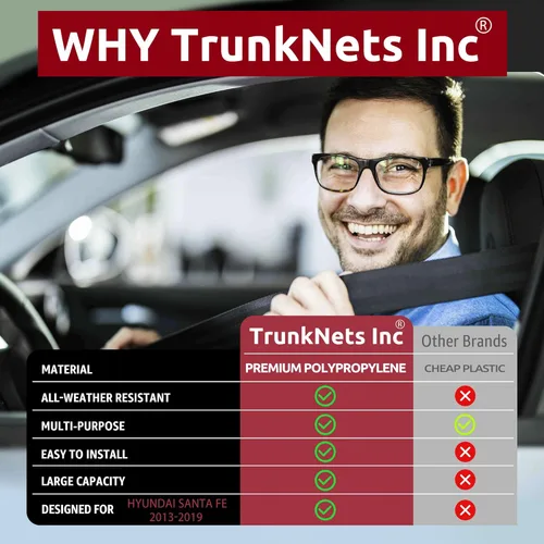 Vista 5 de Red de carga para maletero estilo sobre para HYUNDAI SANTA FE 2013 2014 2015 2016 2017 2018 2019 NUEVO