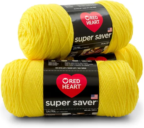 Vista 6 de RED HEART Paquete de 3 hilos Super Saver, ARAN paquete de 3