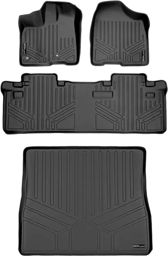 Vista 23 de MAXLINER Alfombrillas de Piso - Juego de Revestimiento de 3 Filas para Toyota Sienna 2013-2020