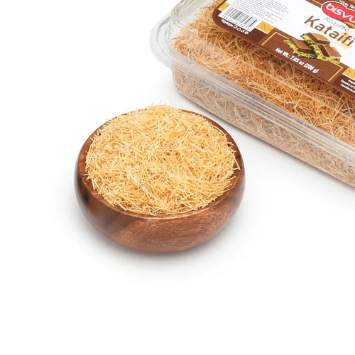 Vista 9 de BISVUA Kataifi asado prémium de 22.0 lbs (22 libras) - Masa de fillo triturada tostada dorada para barras de chocolate Dubai, recetas de crema