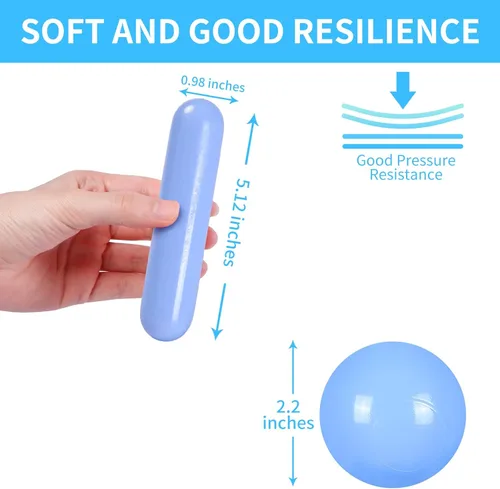 Vista 3 de Bolas para piscina de bolas STARBOLO para niños - Paquete de 150, 200, 500 bolas de piscina de bolas coloridas a prueba de aplastamiento de plástico