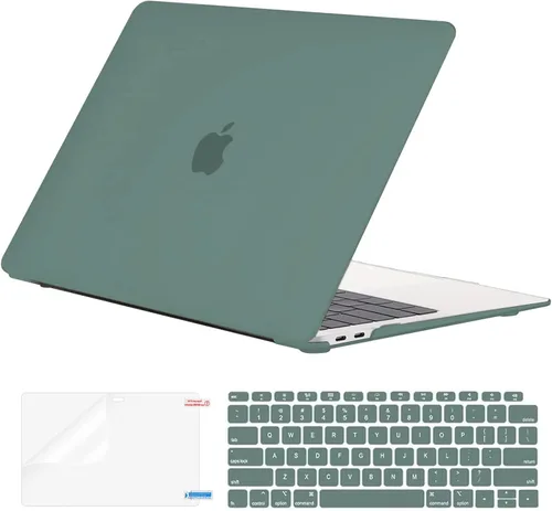 Vista 8 de EooCoo Funda rígida compatible con MacBook Air de 13.3 pulgadas M1 Chip 2021-2018 con pantalla Retina, funda protectora de plástico Air de 13.3