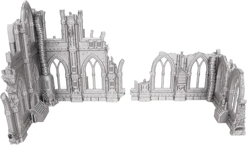 Vista 2 de Tabletop Terrain Sci-Fi Ruin Set 2 - Terreno modular de ciencia ficción para juegos de guerra de mesa Ruinas competitivas 1.102 in 1.260 in