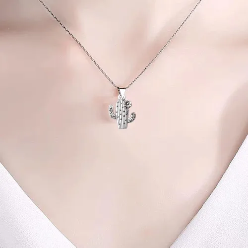 Vista 5 de 40 dijes de flores de cactus, dijes de aleación para plantas, dijes de cactus, suministros de manualidades para manualidades, aretes, collares