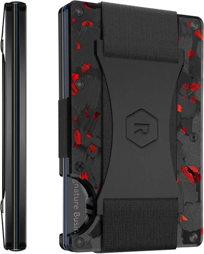 Cartera Ridge para Hombres - Cartera Delgada Minimalista Compacta y Portarjetas, Carteras de Bolsillo Frontal con Protección RFID para Hombres con
