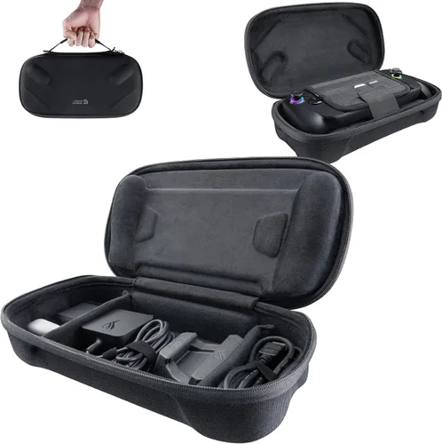 Vista 10 de JSAUX Funda de transporte para ROG Xbox Ally / ROG Xbox Ally X (2025), carcasa protectora compacta de carcasa rígida, accesorios de almacenamiento