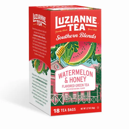 Vista 10 de Bolsitas de té helado sin endulzar Luzianne, tamaño familiar, caja de 100 unidades (paquete de 4)
