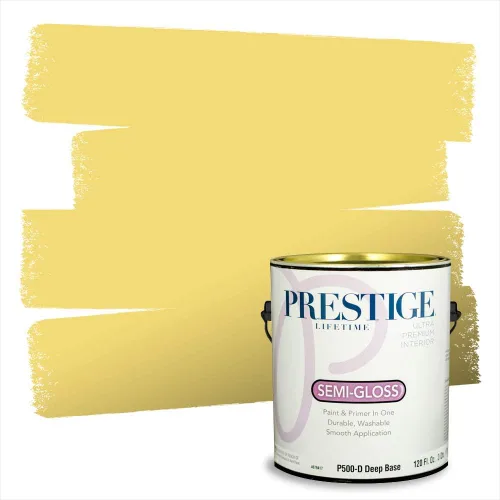 Vista 219 de PRESTIGE Pinturas de pintura exterior e imprimación en uno, 1 galón, plano, combinación comparable de Benjamin Moore* Pila de heno
