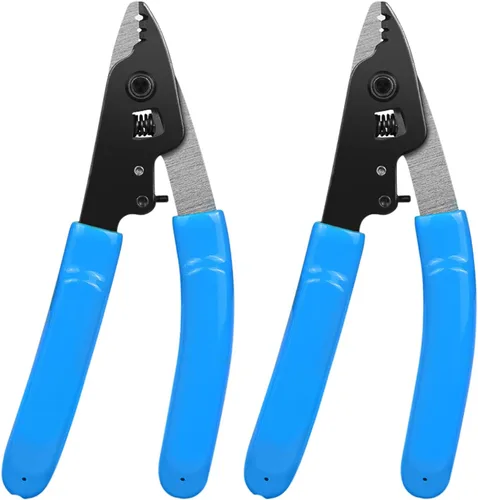 Vista 8 de VCFS-3 Pelacables de fibra óptica de 3 orificios de puerto Herramienta de pelado de fibra óptica con mango de 6 pulgadas - Llave hexagonal