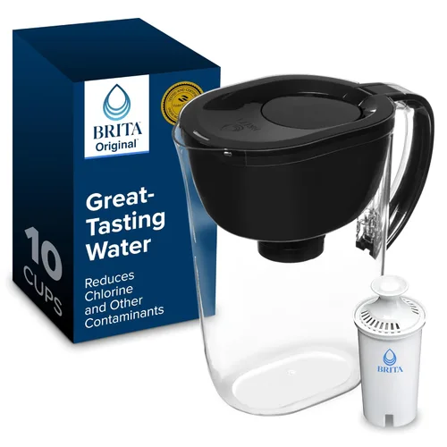 Jarra de filtro de agua Brita grande para agua del grifo y potable con indicador de cambio SmartLight, incluye 1 filtro estándar, libre de BPA, dura