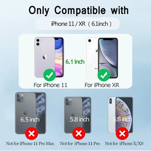 Vista 7 de Funda de batería para iPhone 11/XR (6.1 pulgadas), funda de cargador portátil delgada de 7500 mAh, funda de carga de batería externa con protector