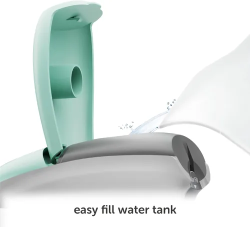 Vista 6 de Oliso M3Pro Project Steam Iron with Solemate (Aqua) + 100% Cotton Durable Ironing Board Cover (Aqua)