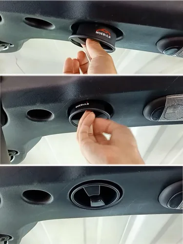 Vista 4 de Perilla de tornillo de montaje de panel duro superior rígido, 2 piezas, compatible con Jeep Wrangler JK 2dr y Unlimited 4dr 2007-2019 (negro)