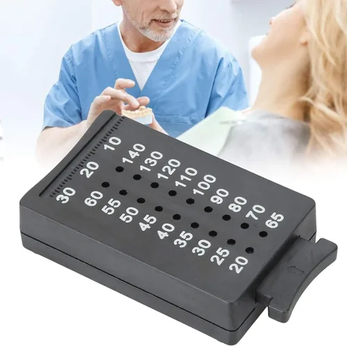 Vista 7 de Gutta Percha Cutter Regla de medición Endodontic Span Medida Escala Herramienta Dental