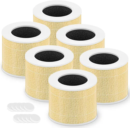 Vista 19 de Core Mini - Filtro de repuesto para removedor de humo LEVOIT Core Mini y Core Mini-P, 3 en 1 grado H13 True HEPA y carbón activado, Core Mini-RF-SR