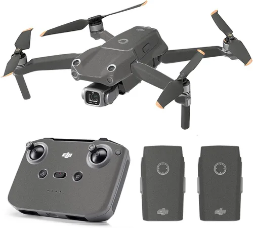 Vista 24 de SopiGuard Skin for DJI Mavic Air 2s Juego completo de calcomanías de vinilo de precisión + controlador + 3 fundas de batería (blanco mate)