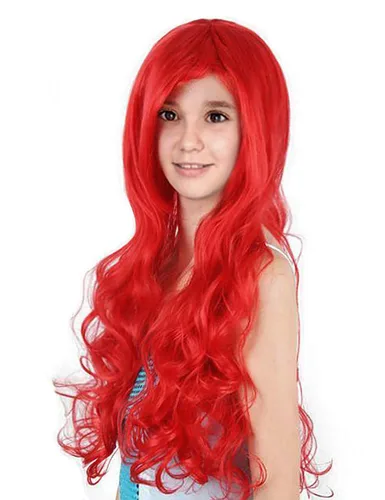 Joy Join Peluca de sirena para niñas, peluca Ariel para niños