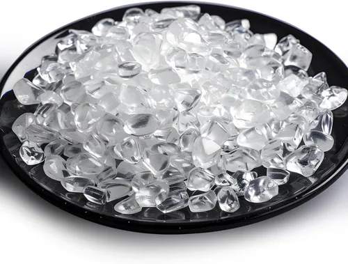 Vista 3 de Chips de Cristal de Amazonita Pulida 200 Piezas - 0.3" 10 oz Chips de Piedra Pulida Chips de Piedras de Vidrio Marino Triturado Piedras de Cristal