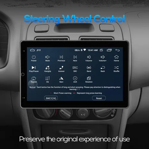 Vista 7 de 10 pulgadas IPS Full Touch 2+32 GB pantalla de rotación automática Android Radio coche audio vídeo reproductor estéreo para un solo DIN con CarPlay