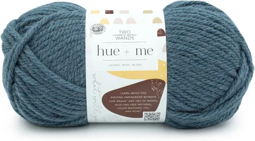 Vista 16 de Lion Brand Yarn, Hue + Me - Hilo grueso para tejer a ganchillo, tejer y manualidades, agave, 1 paquete