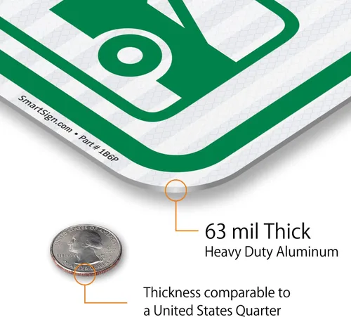 Vista 7 de SmartSign Letrero con texto en inglés "Resident Parking Only, Violators Towed" 12 x 18 pulgadas, aluminio reflectante de grado diamante 3M