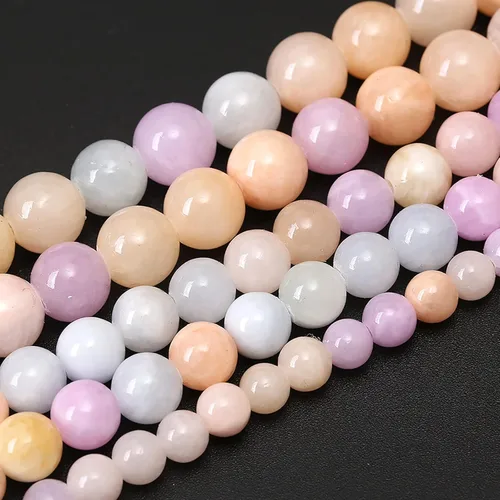 Vista 7 de 60 piezas de cuentas de piedra natural de 6 mm de esmeralda verde Cuentas sueltas redondas de piedra de curación de energía AAA para hacer joyas