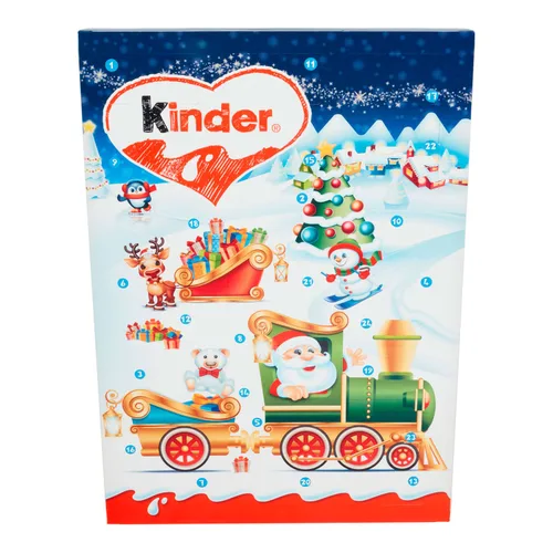 Vista 2 de Kinder Calendario de Adviento Mini Santa 4.76 oz