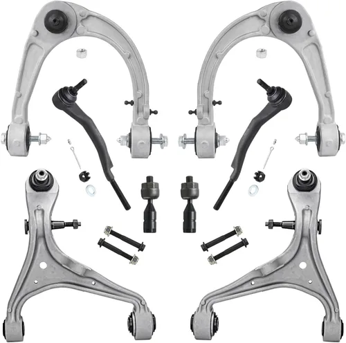Vista 201 de Detroit Axle - Kit de brazos de control de extremo de 8 piezas para Toyota 2001-2003 Highlander 2002-2003 Camry Lexus ES300, 2 brazos de control