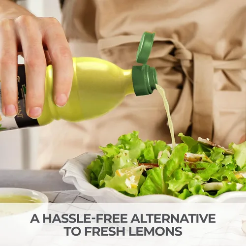 Vista 5 de Tuscanini Jugo de limón 100% siciliano, no de concentrado, 16.9 onzas (paquete de 2) sin agua añadida, tamaño conveniente, cabe perfectamente