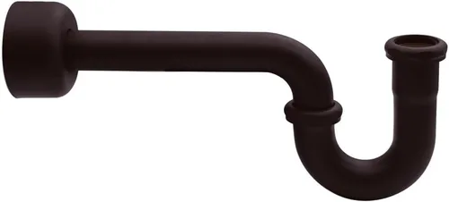 Vista 14 de Westbrass A400-1-62 1-1/2" OD 17 calibre P-Trap con brida de caja alta, negro mate