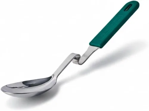 Vista 11 de Souper Cubes + Lori Greiner Cucharón de sopa sin desorden de acero inoxidable con mango de silicona - Cucharón de sopa de metal con diseño sin