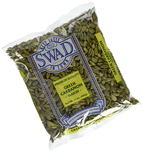 Vista 3 de Swad Cardamomo Indian Grocery Especia, vainas verdes, 3.5 onzas