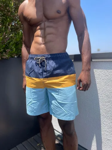 Vista 5 de Rokka&Rolla Traje de baño para hombre de secado rápido con forro de malla