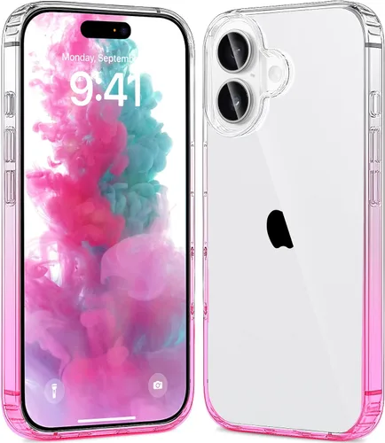 Vista 117 de JJGoo - Funda compatible con iPhone 17 Pro, funda transparente a prueba de golpes, funda protectora delgada con parte trasera de policarbonato duro