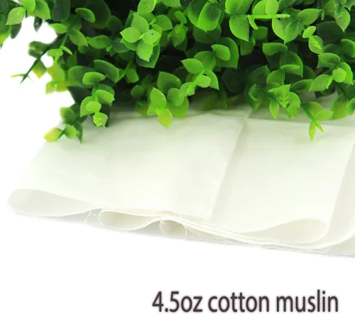 Vista 2 de Rose Flavor Tela de muselina de algodón 4.5 OZ 58 pulgadas de ancho 3 yardas (blanco)