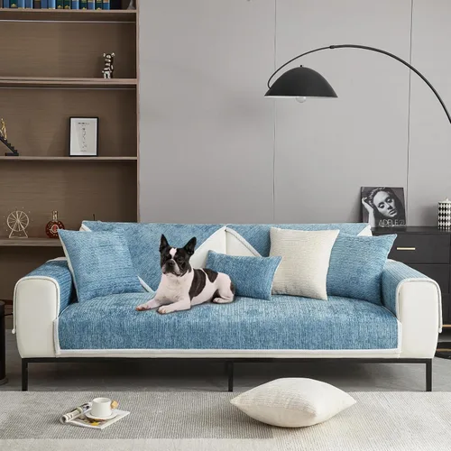 Vista 14 de OTOB Funda de sofá de felpilla para perros, lavable, antideslizante, apta para mascotas y niños, protector de muebles para todos los estilos