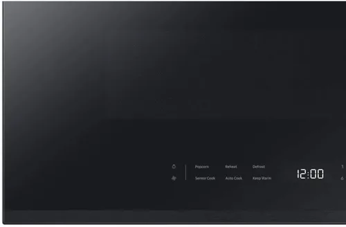 Vista 6 de Samsung ME21DG6500MT Microondas inteligentes sobre la gama de acero negro mate a medida de 2.1 pies cúbicos