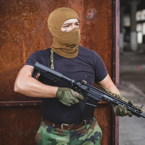 Vista 8 de AOUTACC Pasamontañas Airsoft, estilo táctico Airsoft máscara protectora de cara completa, máscara de silicona para Airsoftciclismo