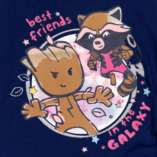 Vista 4 de Marvel Spider-Man Avengers - Conjunto de camiseta y leggings para niñas pequeñas y grandes